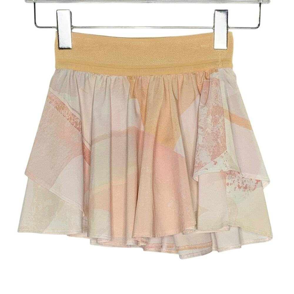 Lululemon Court Rival High Rise Skirt 0 Garrogeo Multi Pink Orange